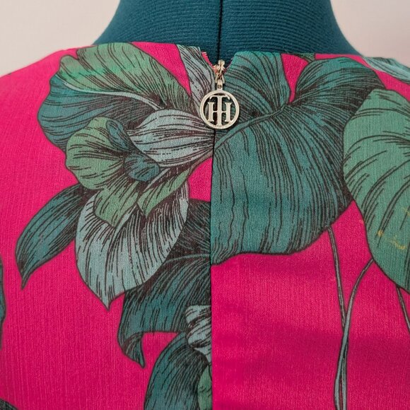 Tommy Hilfiger Rivera Floral Chiffon Dress Size 2 - Picture 4 of 7